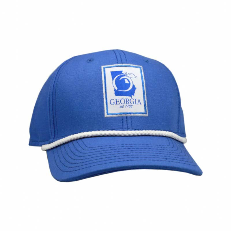 State Patch Elberta Canvas Hat in Royal Blue