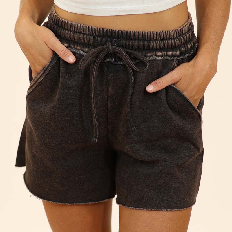 Lounge Shorts in Ash Black