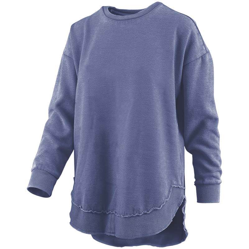 Poncho Crewneck Sweatshirt in Marlin Blue