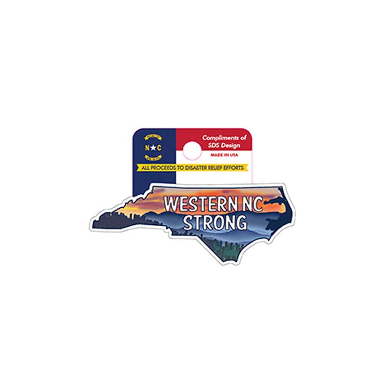 WNC Strong MTN State Decal