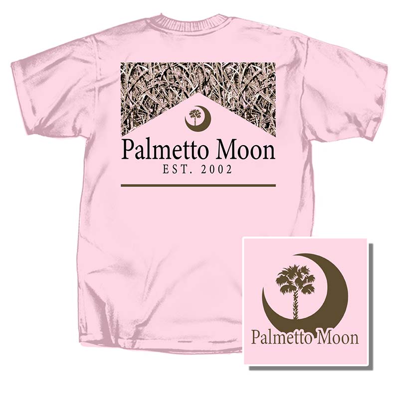 Camo Label Short Sleeve T-Shirt in Pale Pink