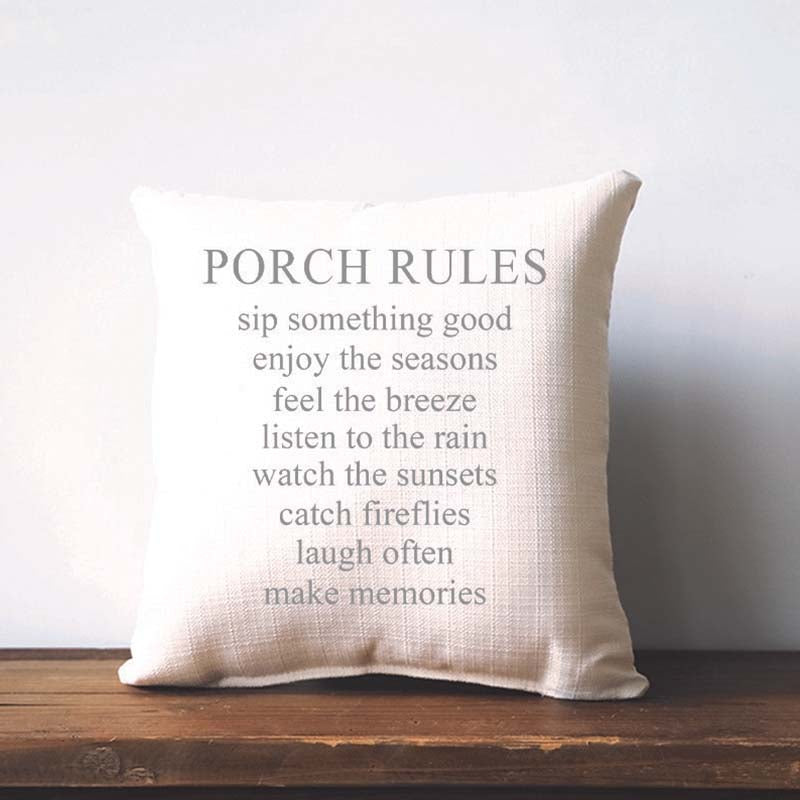 Porch Rules Pillow