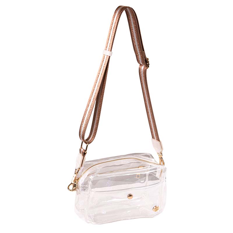 Logo Brands Stadium Crossbody Clear Tote