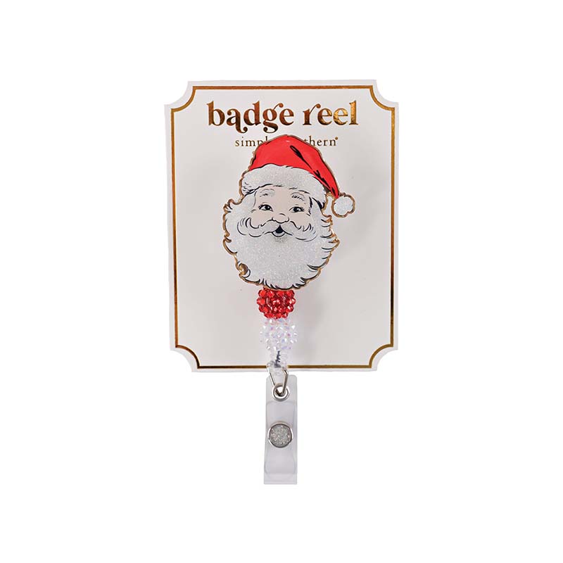 Santa Christmas Badge Reel