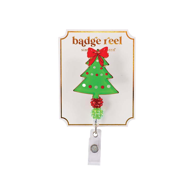 Tree Christmas Badge Reel