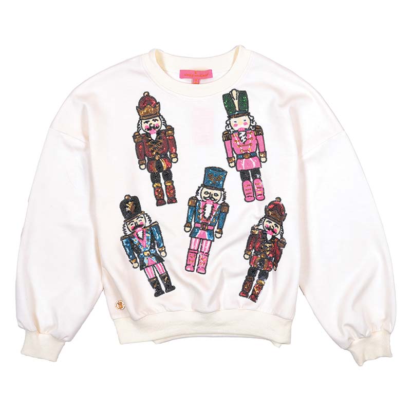 Sequin Nutcracker Crewneck Sweatshirt