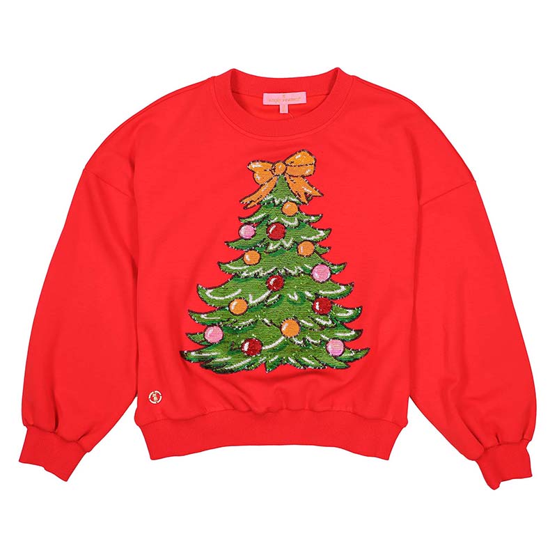 Sequin Christmas Tree Crewneck Sweatshirt