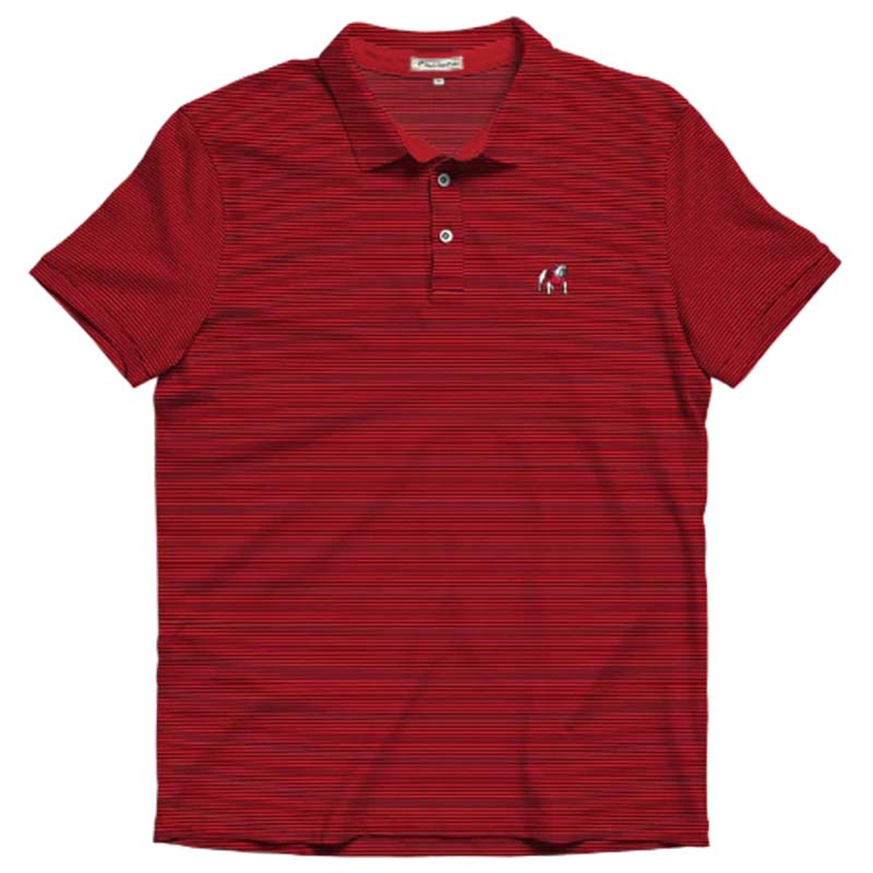 Beech Performance Polo in Red and Black