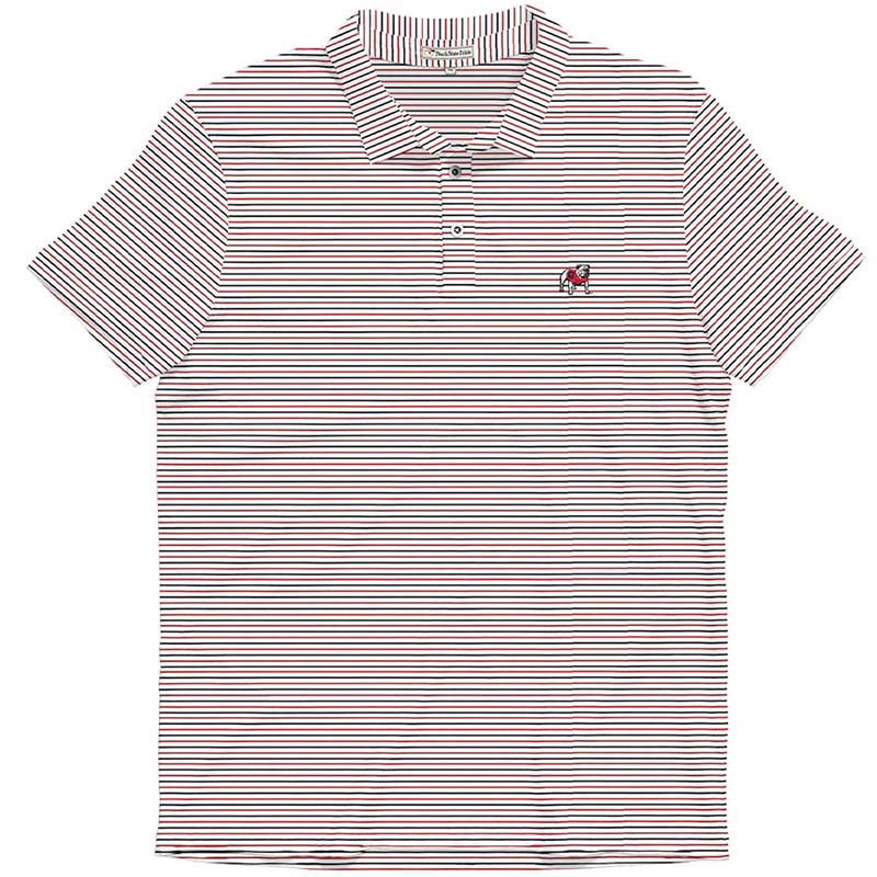 Beech Performance Polo in Red and White