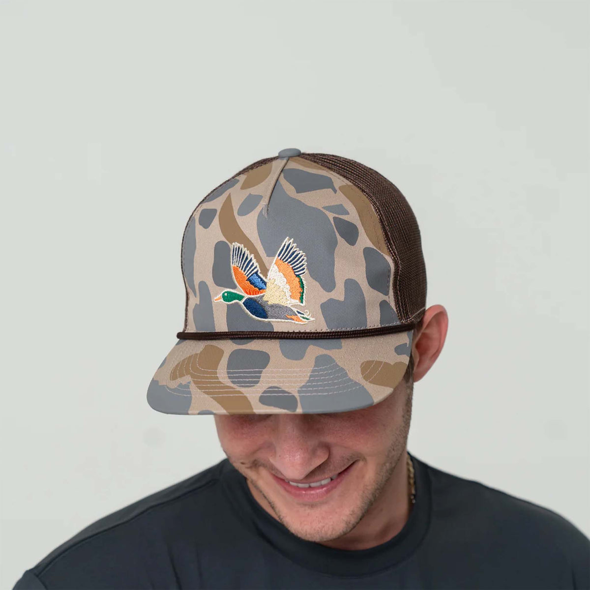 Retro Camo Duck Snapback
