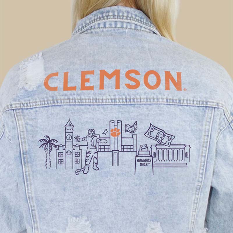 Clemson Campus Denim Jacket