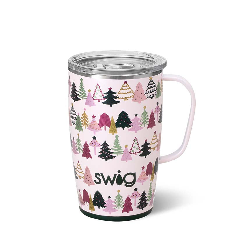 Tinseled Trees 18 Oz Travel Mug