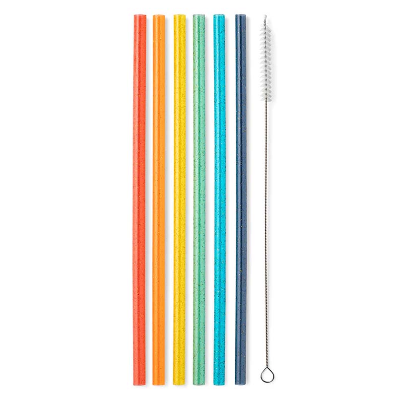 Drinking paper colorful straws for reusable and reduce the use of