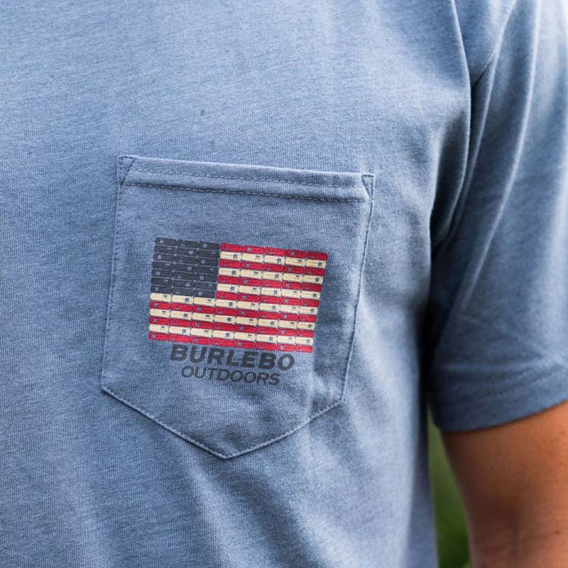 Shotgun Shell Flag Short Sleeve T-Shirt