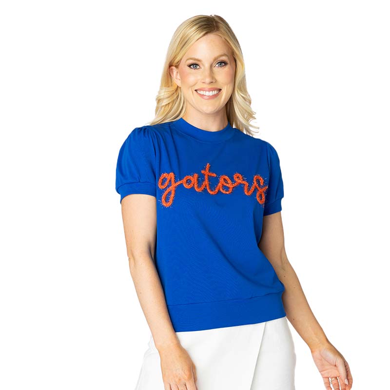 Stewart Simmons UF Glitter Script Short Sleeve T-Shirt