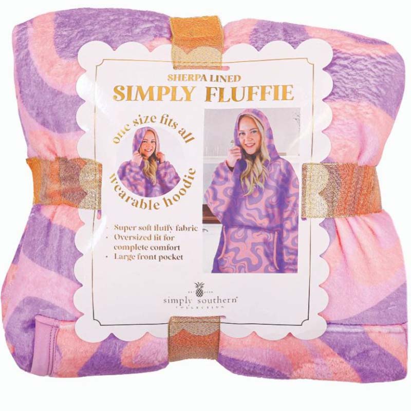 Simply Hooded Fluffie in Swirl