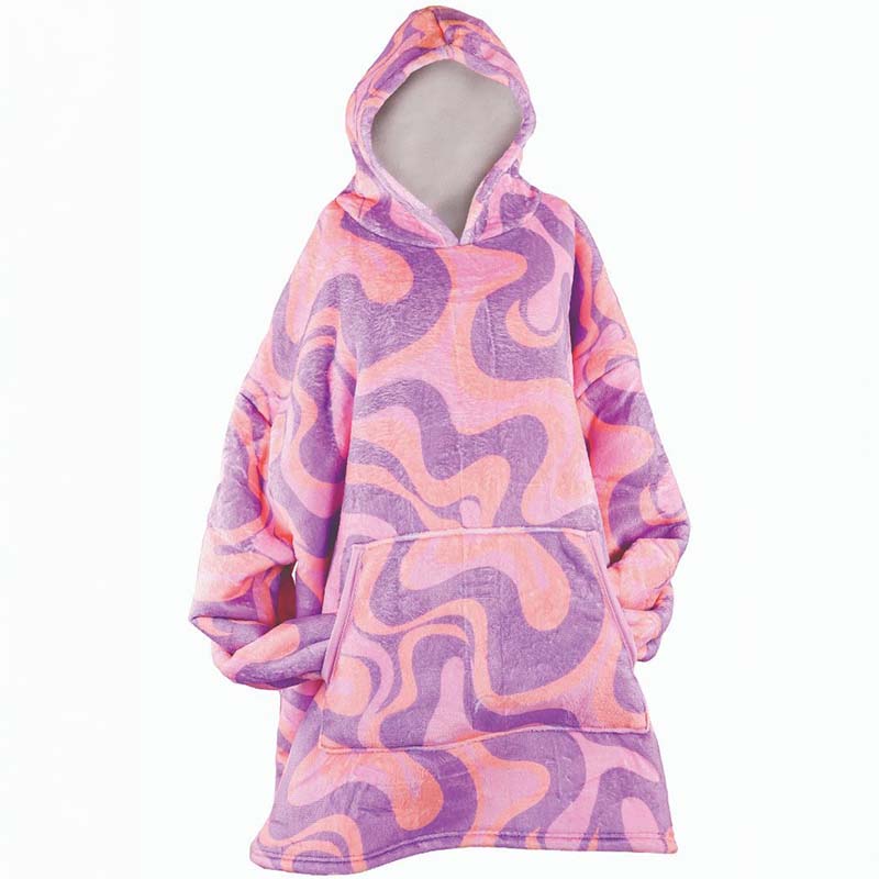 Simply Hooded Fluffie in Swirl