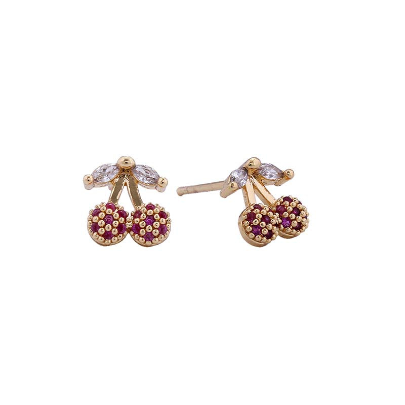 Cherry Stud Earrings