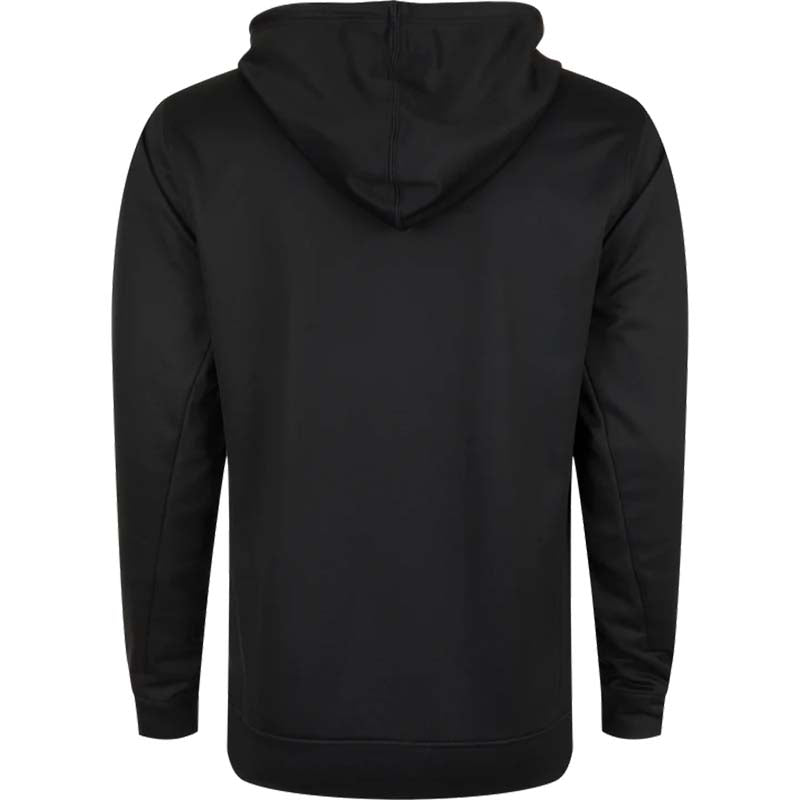 Stacked Logo Hoodie in Caviar Black