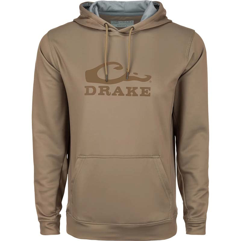 Stacked Logo Hoodie in Timber Wolf Khaki