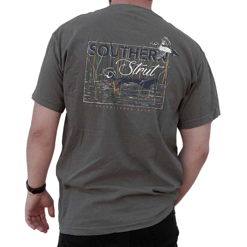 Southern Strut Paddling Wood Duck Short Sleeve T-Shirt