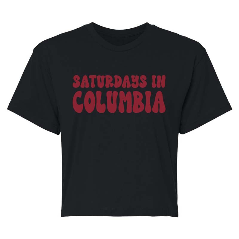 Saturdays In Columbia Cropped Short Sleeve T-Shirt