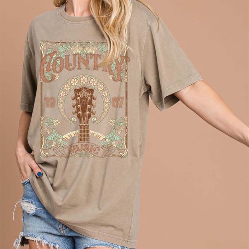 Country Guitar Short Sleeve T-Shirt