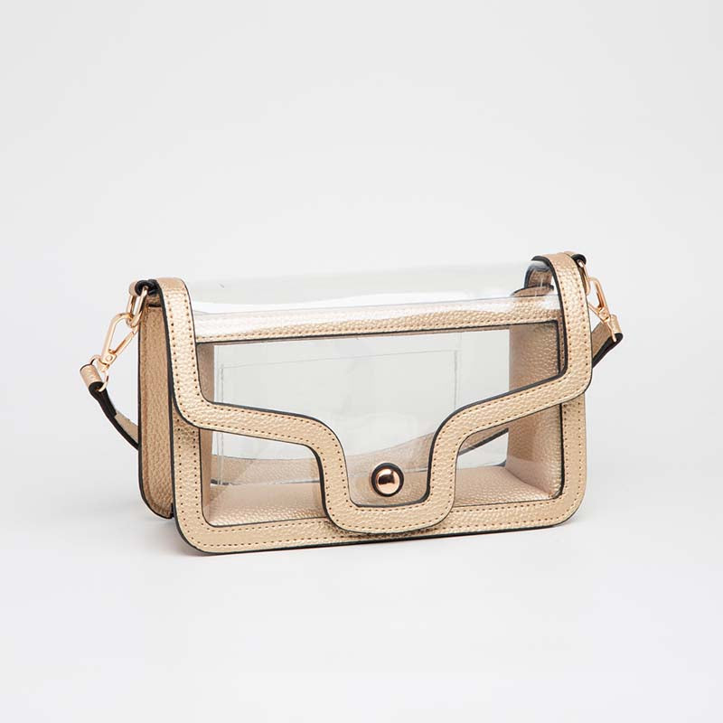 Clear Flap Shoulder Bag