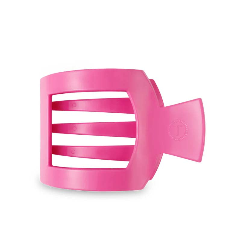 Paradise Pink Large Flat Square Hair Clip