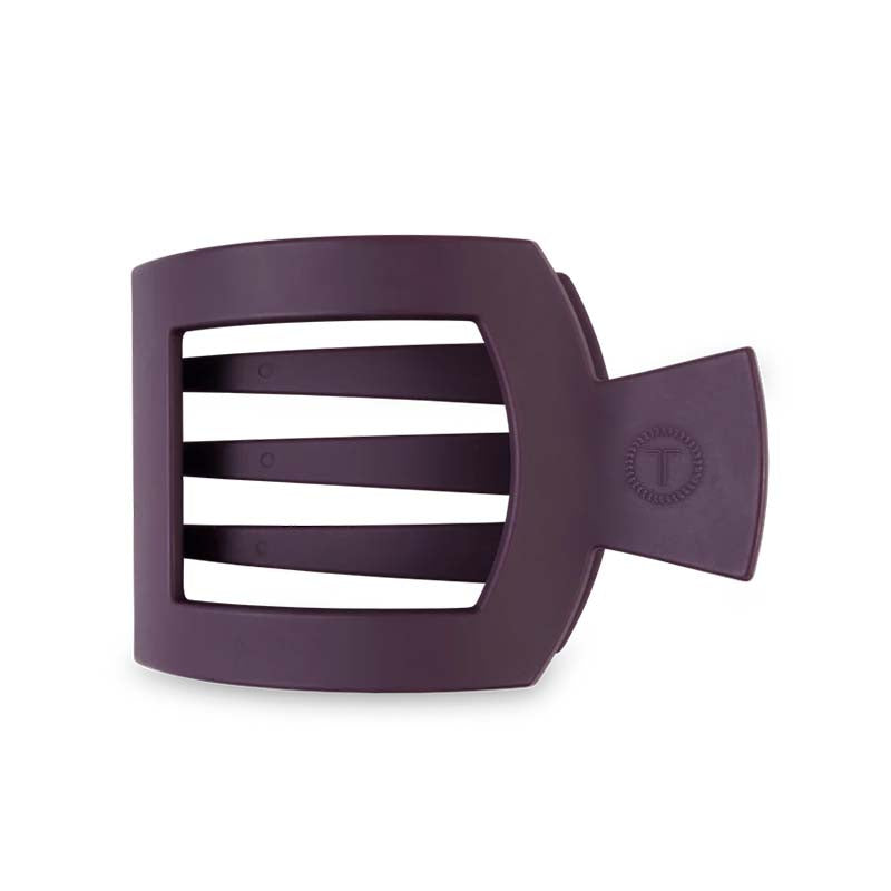 Burgundy Bliss Flat Square Hair Clip