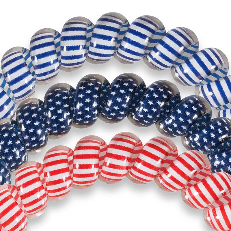 Bold and Bluetiful Large Hair Tie 3 Pack