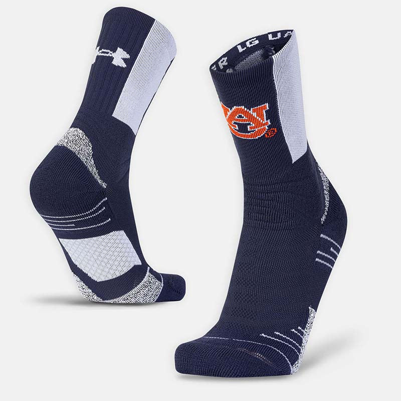 Under Armour Auburn Play Socks in Navy