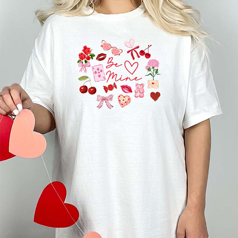 Valentine&#39;s Day Collage Short Sleeve T-Shirt