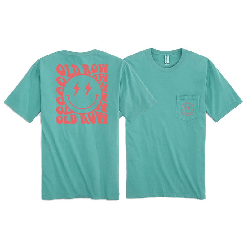 Rad Smiley Short Sleeve T-Shirt in Seafoam