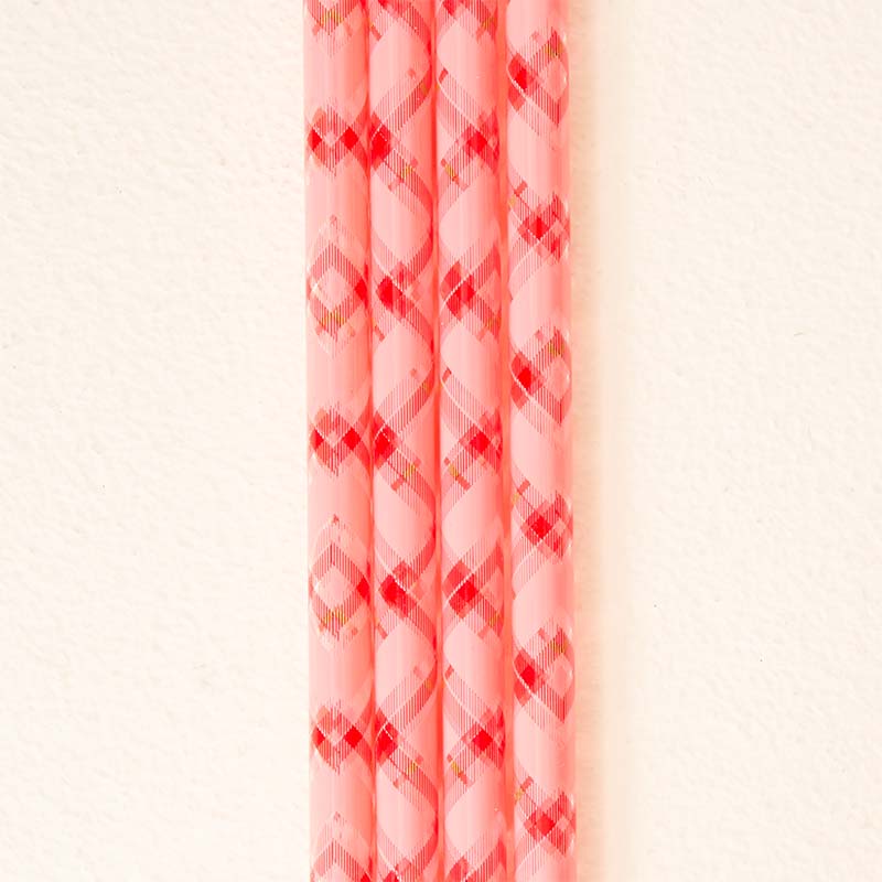 Festive Plaid 40oz Straw Set