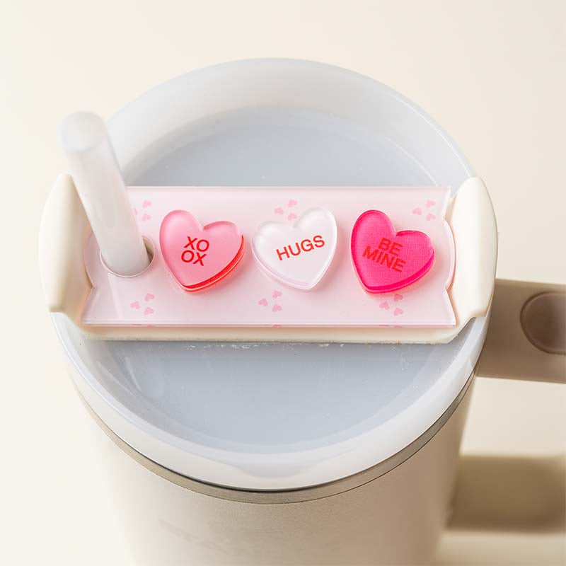 Candy Hearts Tumbler Tag