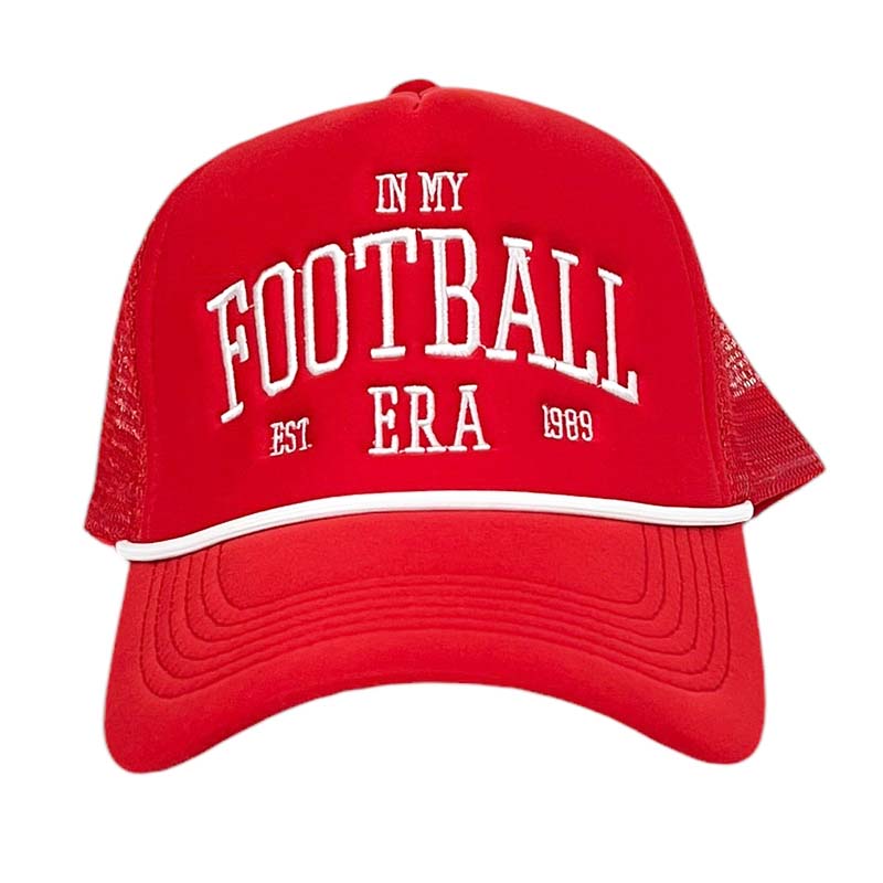 In My Football Era Trucker Hat in Red