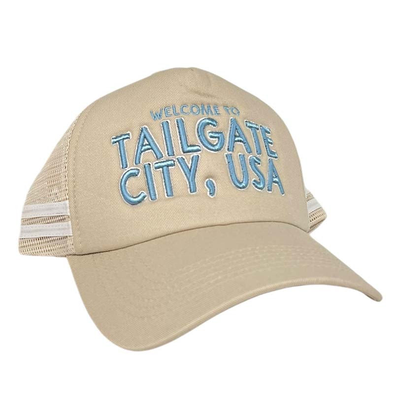 Tailgate City Trucker Hat in Light Blue