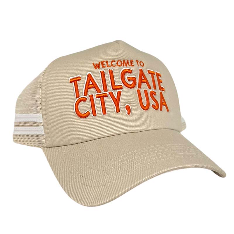 Tailgate City Trucker Hat in Orange