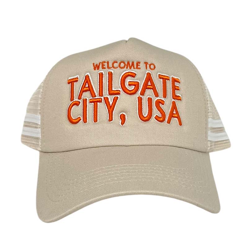 Tailgate City Trucker Hat in Orange