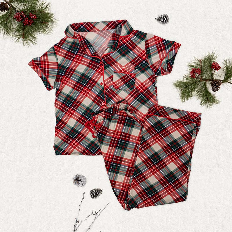 Prancer&#39;s Plaid Pajama Top