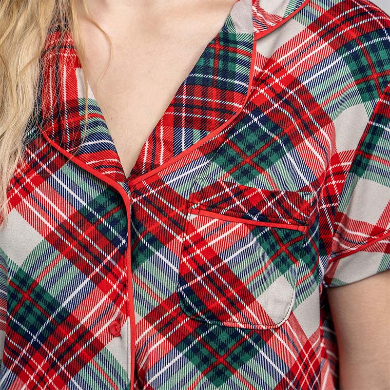 Prancer&#39;s Plaid Pajama Top