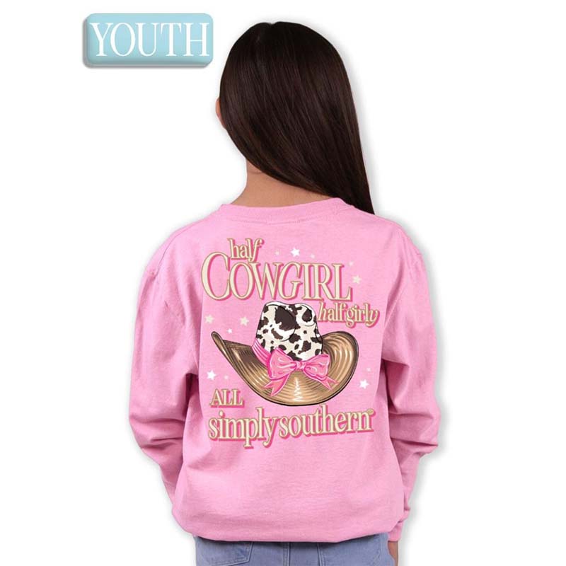 Youth Cow Girly Long Sleeve T-Shirt