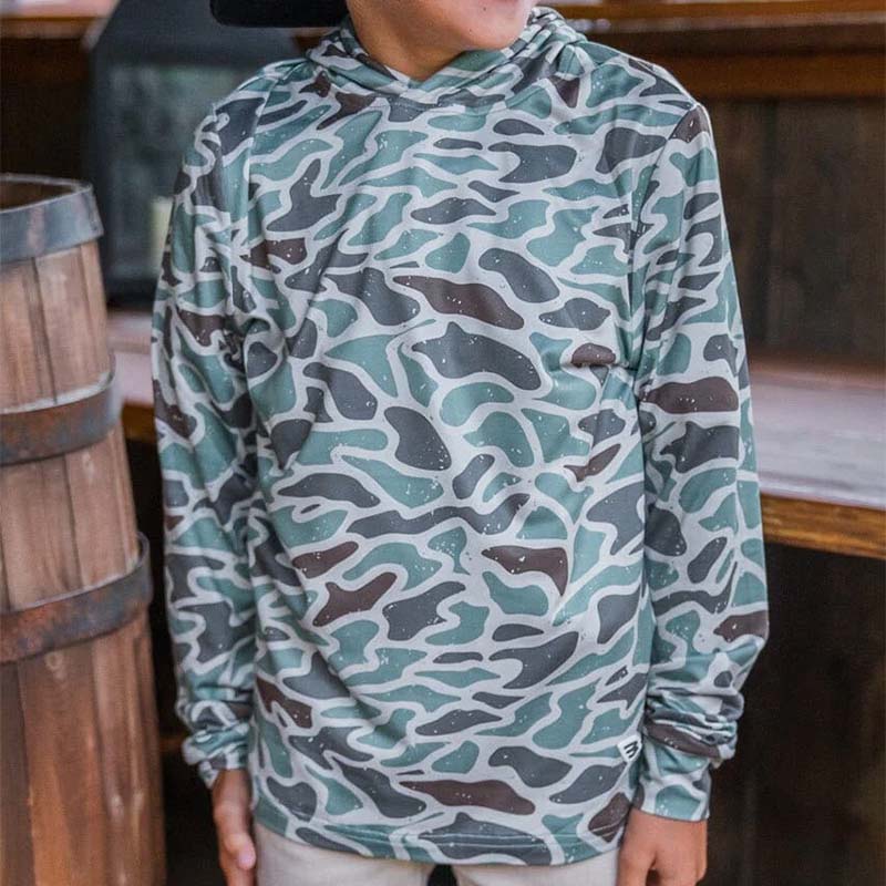 Youth Performance Hoodie in Retro Duck Camo