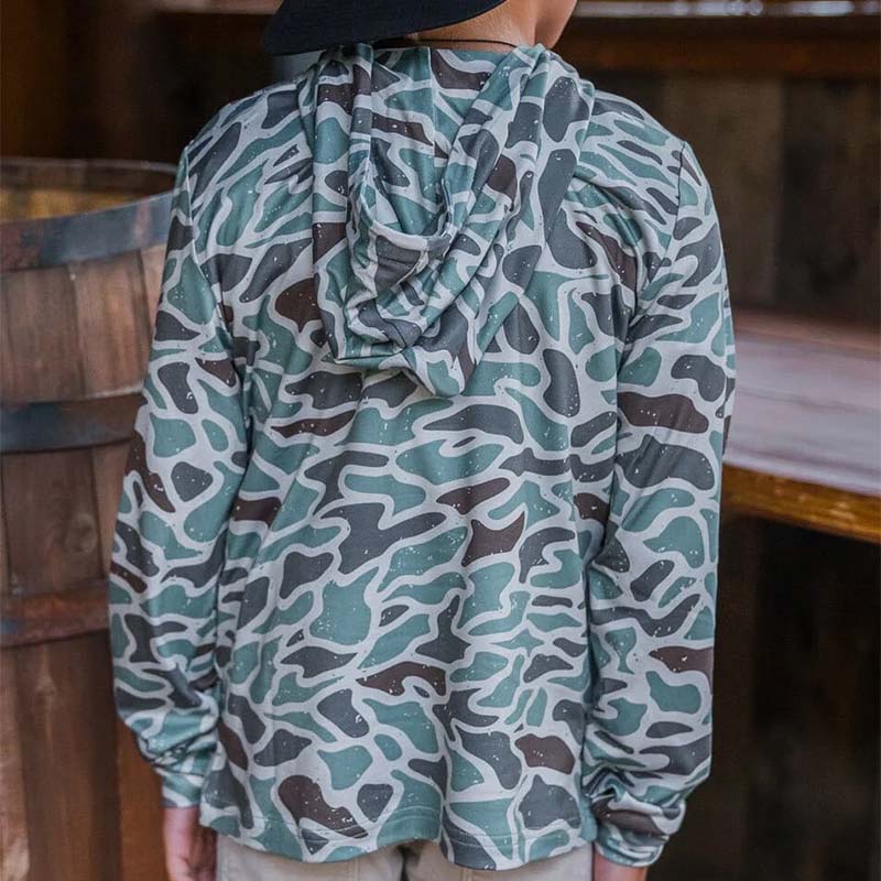 Youth Performance Hoodie in Retro Duck Camo