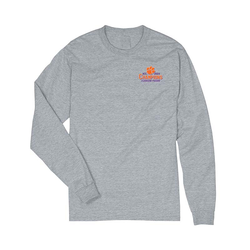 2024 Clemson ACC Champions Fight To Finish Long Sleeve T-Shirt