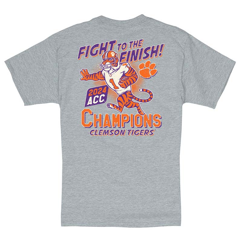 2024 Clemson ACC Champions Fight To Finish Short Sleeve T-Shirt