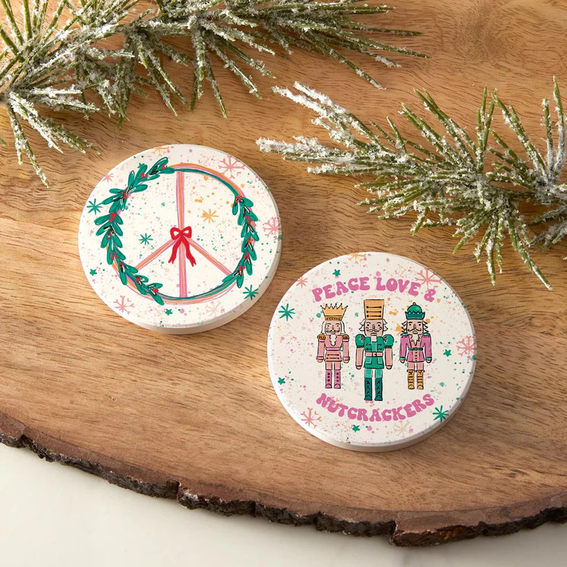 Nutcracker 2 Pack Car Coaster