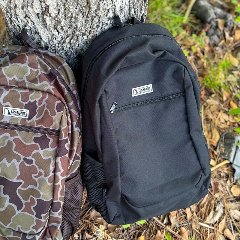 LBO Solid Black Backpack