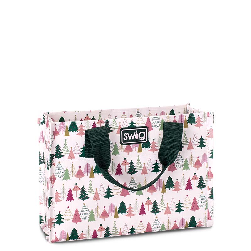 Tinseled Trees Small Reusable Bag